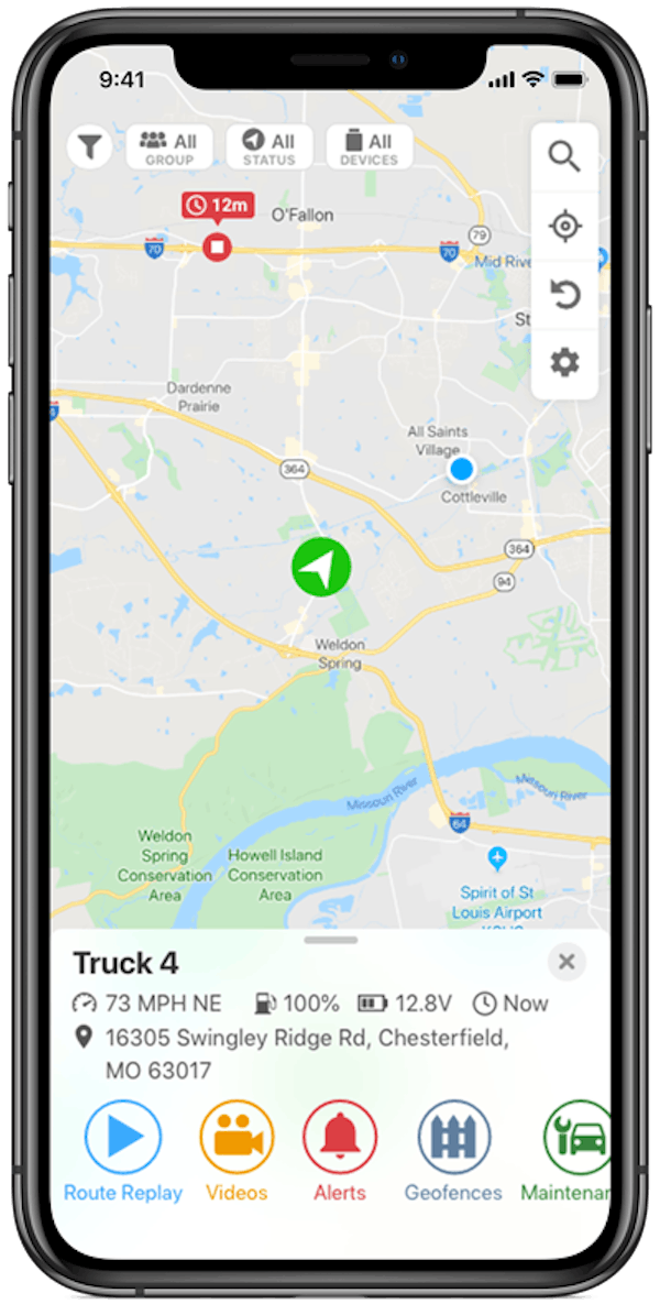 Linxup GPS tracking mobile app