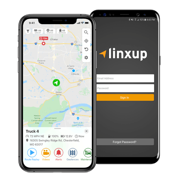 linxup gps tracking software app