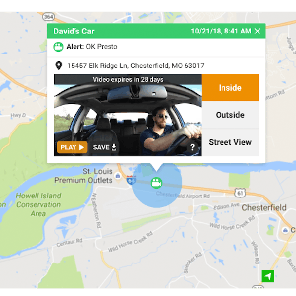 Linxup GPS tracking with dash cam videos